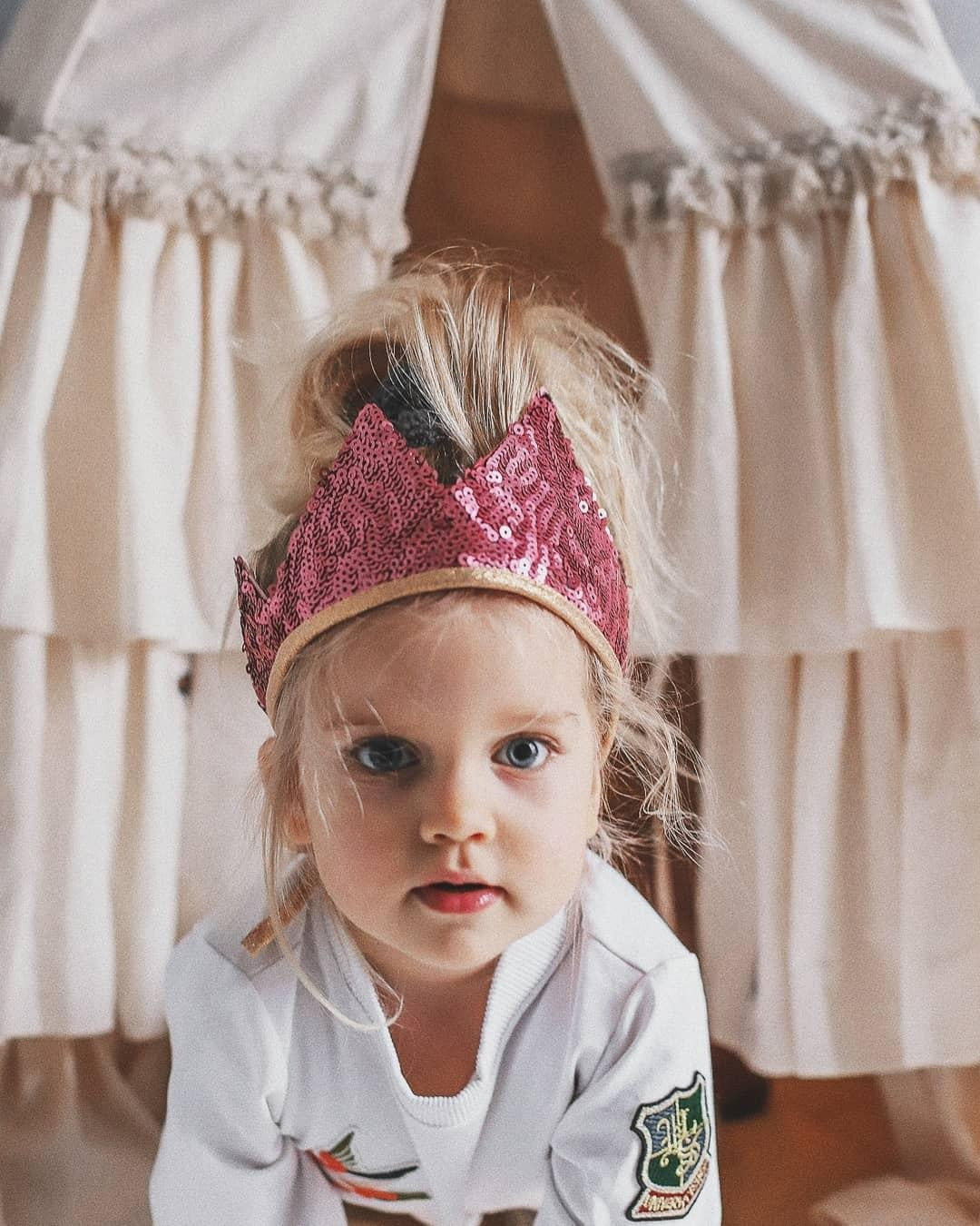 “Pink Sequins” Crown