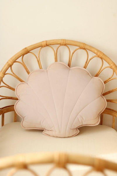 Large Velvet “Powder Pink” Shell Pillow