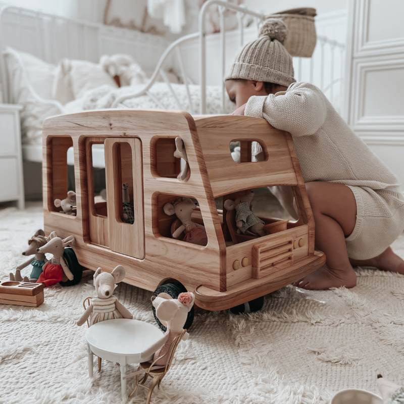 How to clean a wooden toy without ruining the finish.