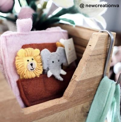 Sale Noah`s Ark Felt Puppet Bag