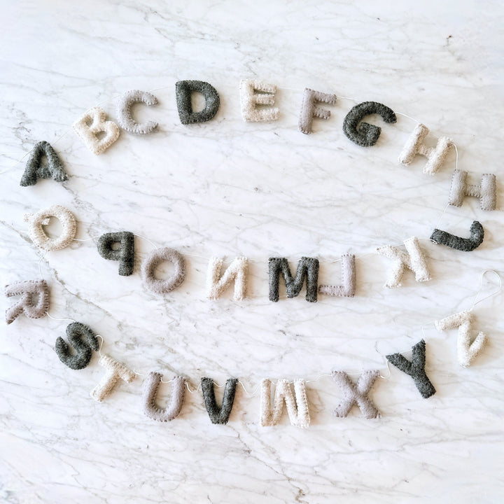 Rainbow Alphabet Banner Kids Room Garland 7ft