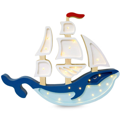 Little Lights Whale Ship Lamp