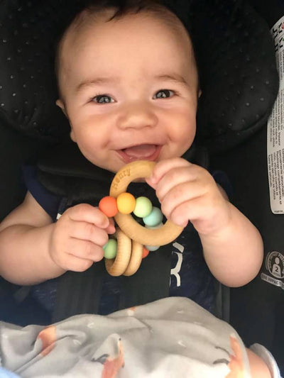 Bannor Saturn Ring Wooden Baby Teether