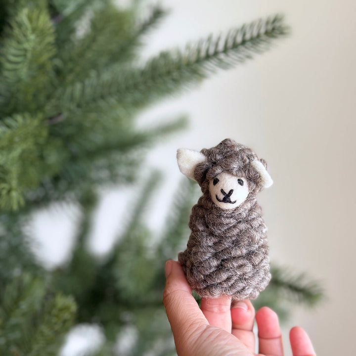 Sheep finger puppet