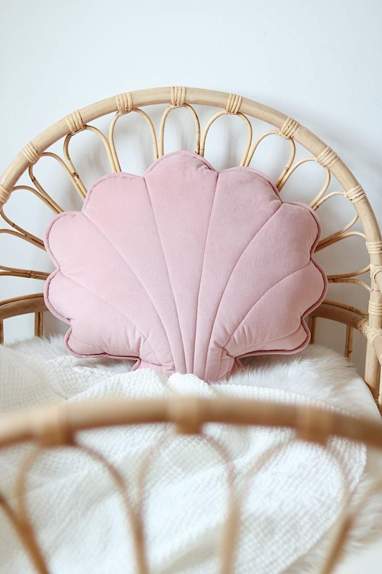 Large Velvet “Soft Pink” Shell Pillow