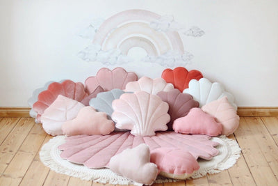 Large Velvet “Soft Pink” Shell Pillow