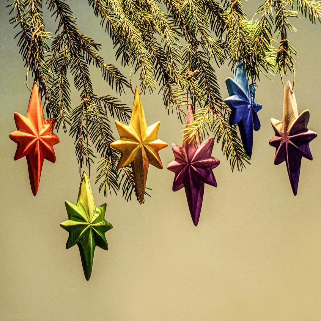 Sale Bumbu Star Christmas Tree Decorations, Set of 6