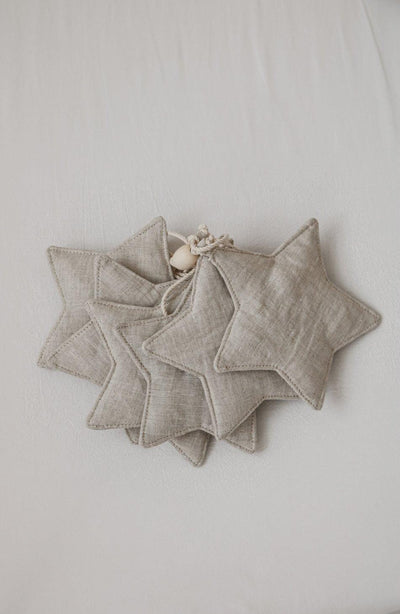 Linen “Sand Star Dust” Garland with Sand Stars