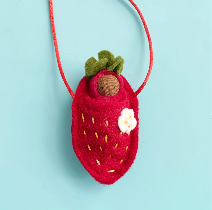 Fairyshadow Strawberry Baby Necklace, Red