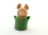 Fairyshadow Little Critter in a Hedge Cozy, Tan Mouse · view 2