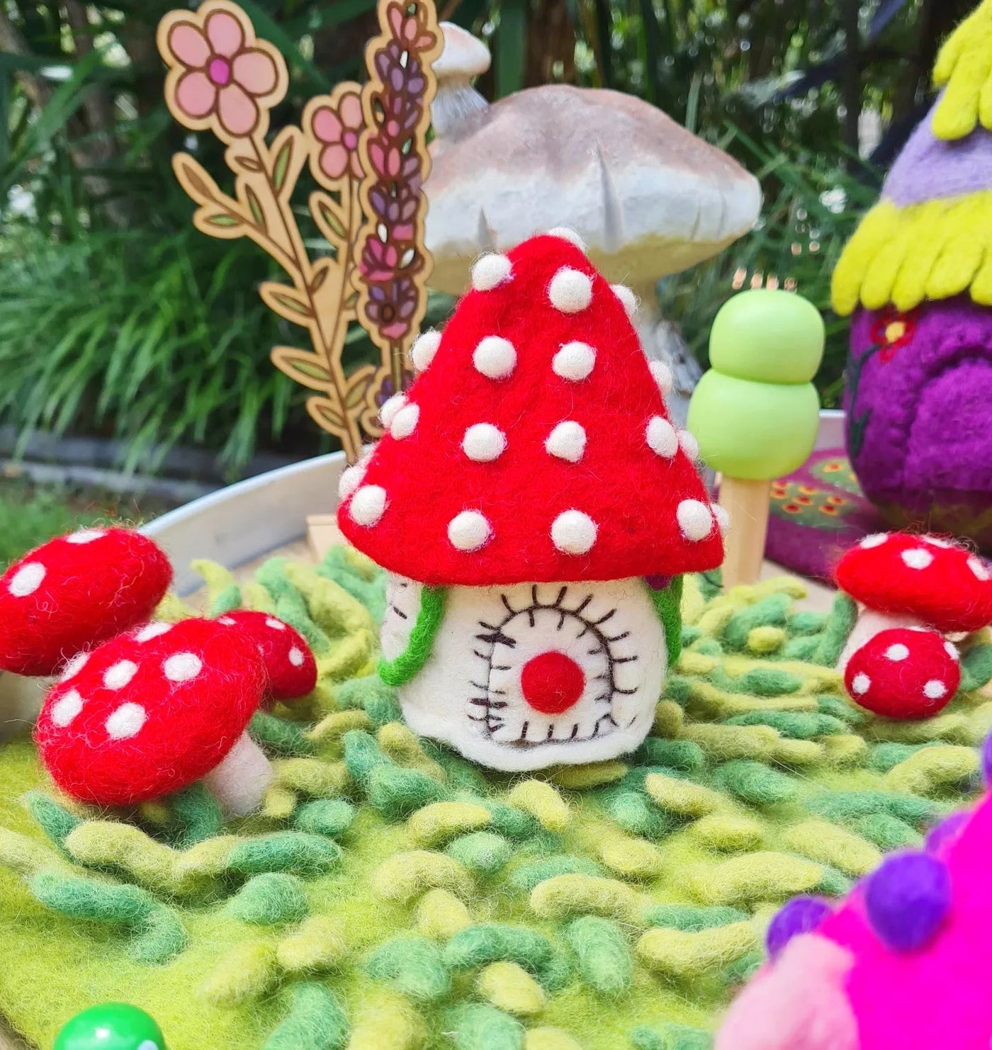 Felt Toadstool Spirit Tiny Home