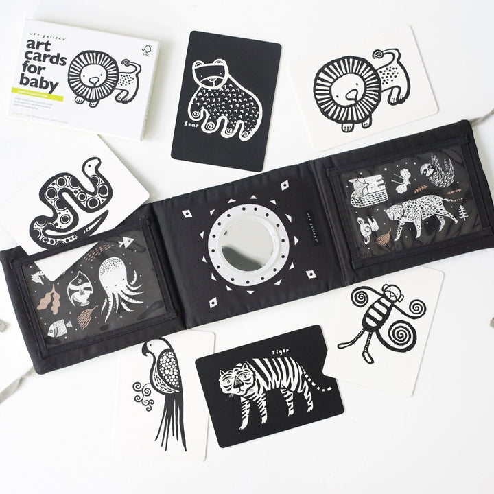 Baby Tummy Time Gallery with Mirror Bundle