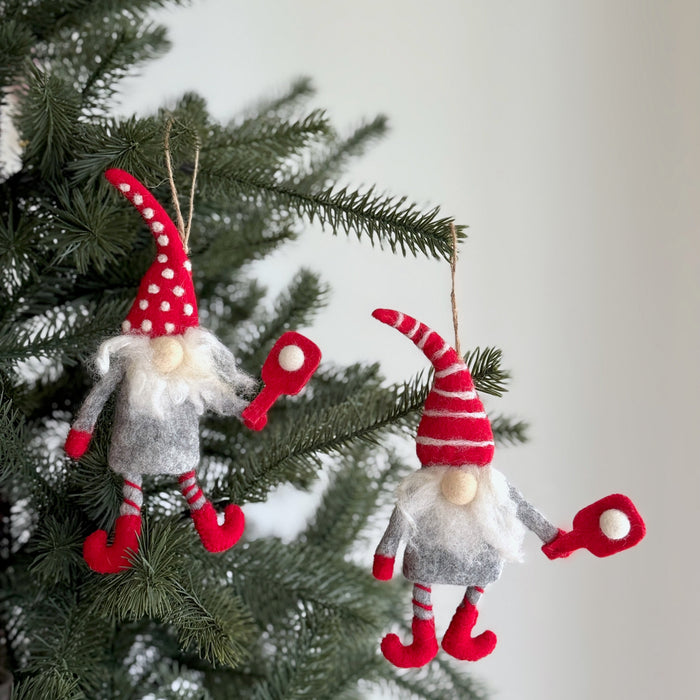Assorted Pickleball Gnome Ornament
