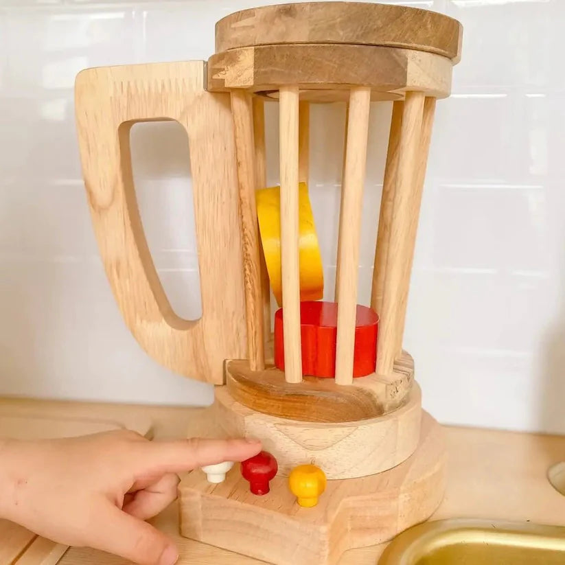 Sale Q Toys Montessori Wooden Blender Set