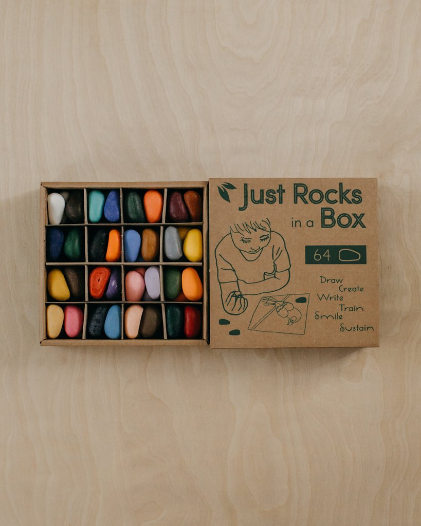 64 Crayon Rocks (2 Sets of 32 Colors in a Box)