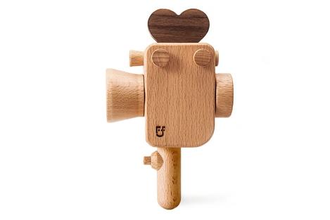 Super 8 Wooden Toy Camera side voew 2