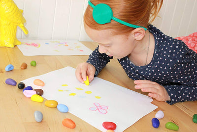 32 Crayon Rocks (1 Set of 32 Colors in a Muslin Bag)