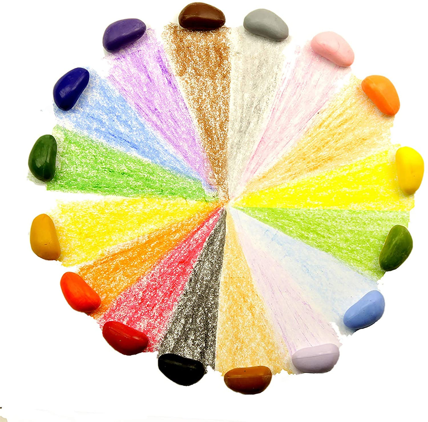 16 Crayon Rocks (1 Set of 16 Colors in a Muslin Bag)