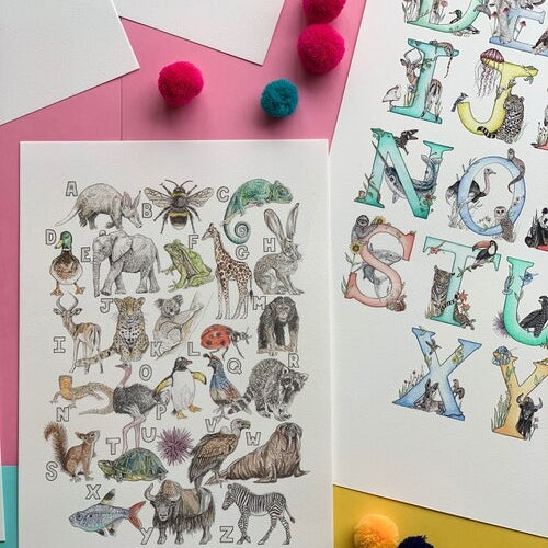 Sale Animal Alphabet Print