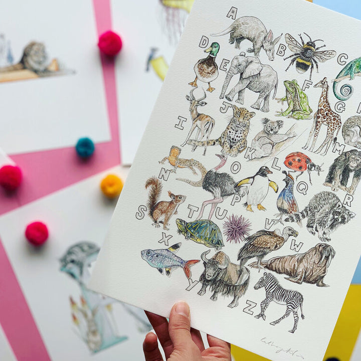Sale Animal Alphabet Print