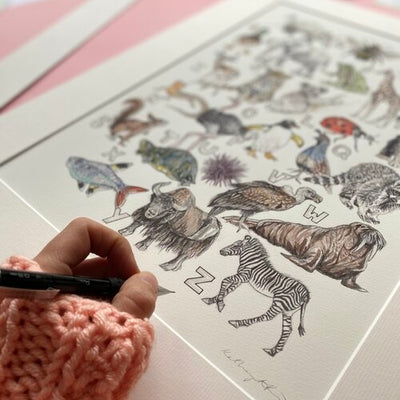 Sale Animal Alphabet Print