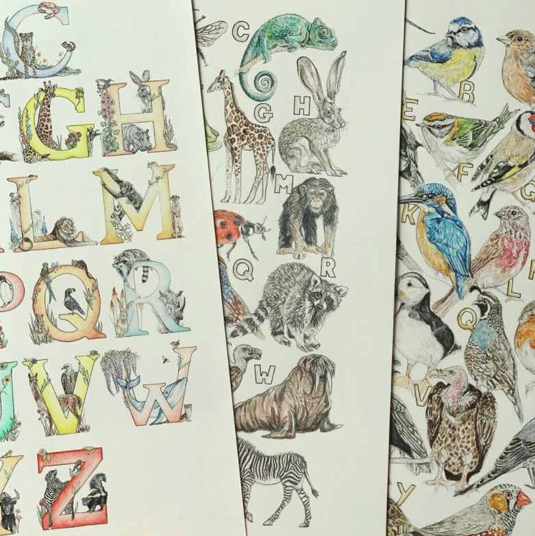 Sale Animal Alphabet Print