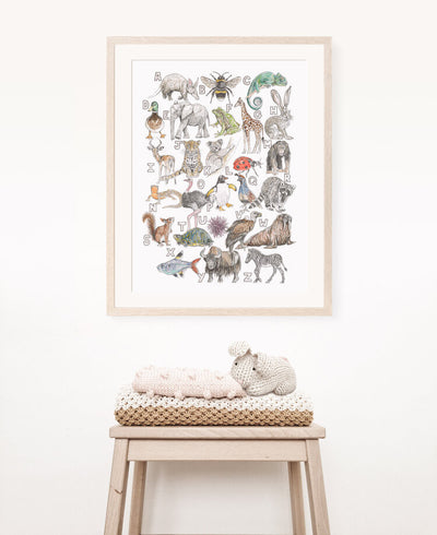 Sale Animal Alphabet Print