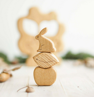 Sale Wooden Apple Tree and Rabbit Puzzle