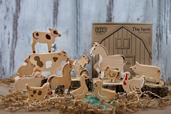 Bajo Wooden Animals Play Set, Farm