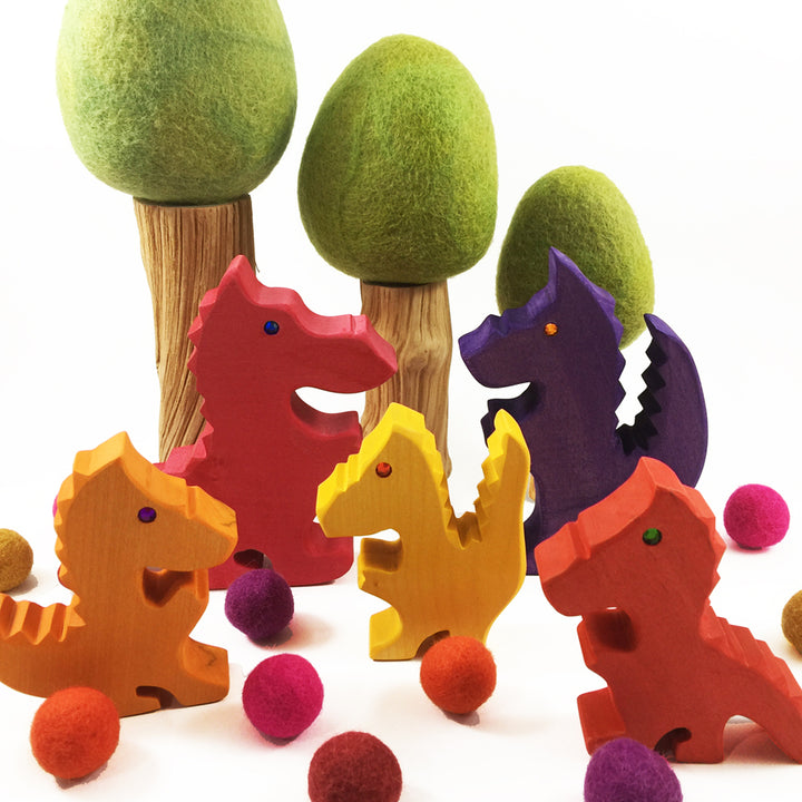 Bauspiel Dragons, Reds, Oranges, and Purples
