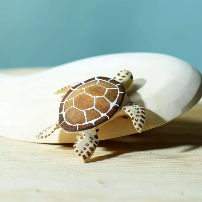 Pre-Order Bumbu Wooden Brown Turtle (Ships in July)