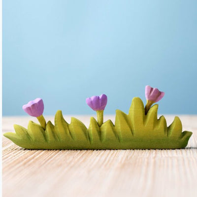 Pre-Order Bumbu Large Wooden Grass with Lilac Flowers (Ships in July)