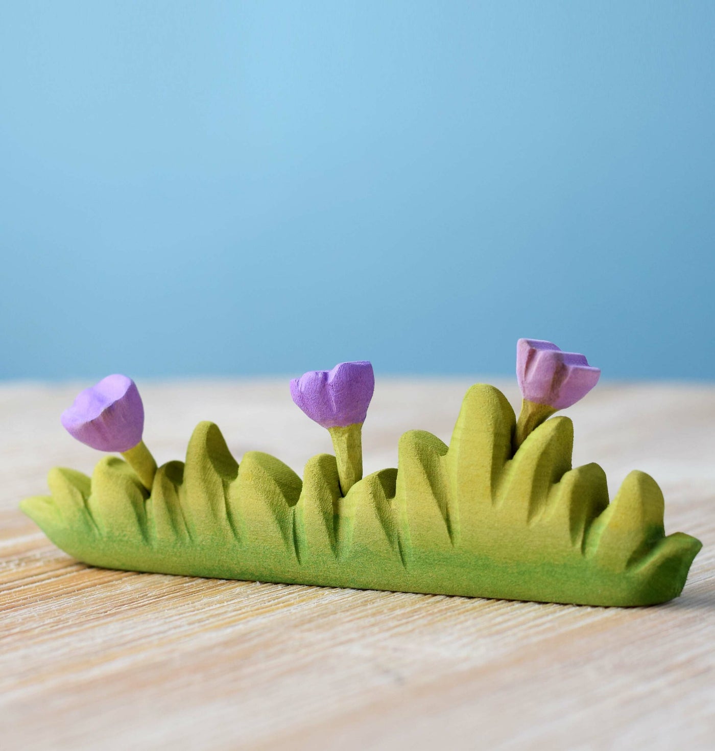 Pre-Order Bumbu Large Wooden Grass with Lilac Flowers (Ships in July)