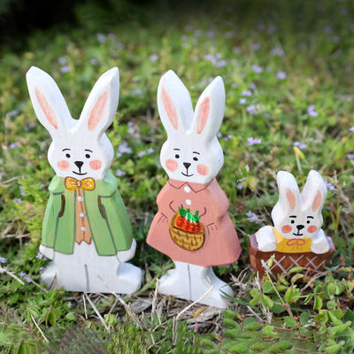 Sale MTW Exclusive - Wooden Bunny Family, 4 pcs