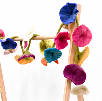 Colorful Felt Flower Garland