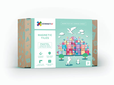 Sale Connetix Tiles 120 Piece Pastel Creative Pack
