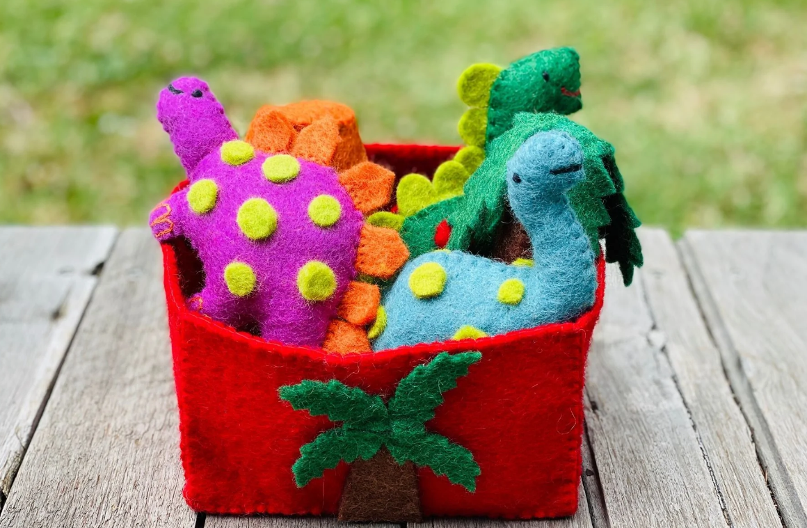 Sale Felt Dinosaur Playset