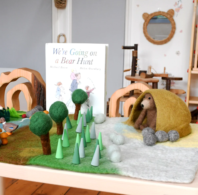 Felt Bear Hunt Play Mat Playscape