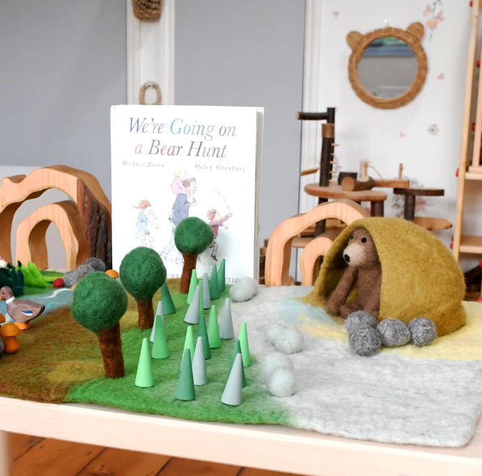 Pre-Order Felt Bear Hunt Play Mat Playscape (Ships in 1 Week)