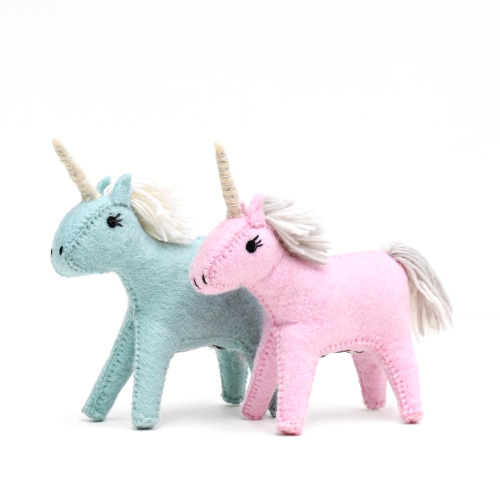 Felt Blue Unicorn