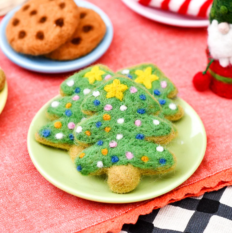 Pre-Order Felt Christmas Tree Cookie (Ships in mid-November)