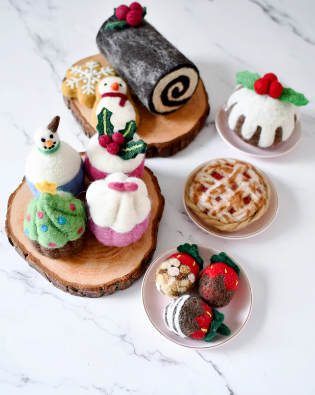 Felt Cupcake, Christmas Tree