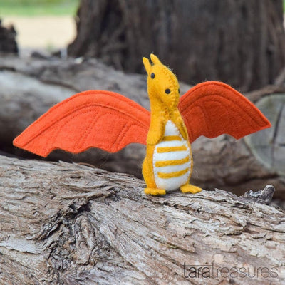 Felt Dragon, Orange