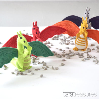 Felt Dragon, Orange