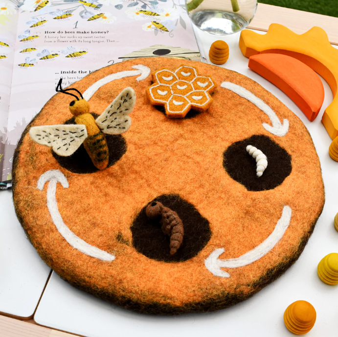 Felt Lifecycle of a Honey Bee