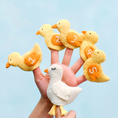 Five Little Ducks, Finger Puppet Set of 6