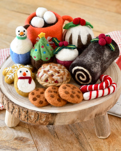 Pre-Order Felt Christmas Play Food Grazing Box, Set B (Ships in November)