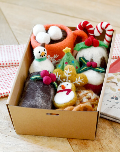 Pre-Order Felt Christmas Play Food Grazing Box, Set B (Ships in November)