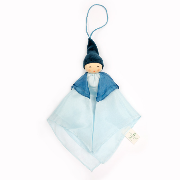 Sale Nanchen Natur Handmade Silk Fairy Doll, Light Blue/Navy