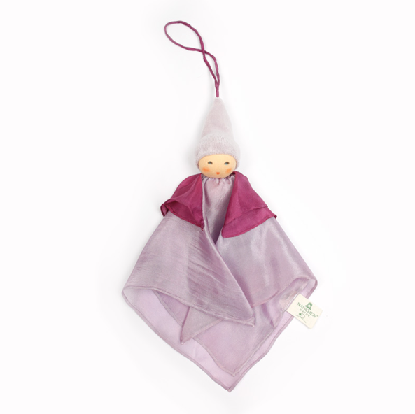 Sale Nanchen Natur Handmade Silk Fairy Doll, Lilac/Purple